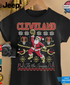 Cleveland Christmas Santa Basketball tis the season shirt