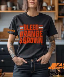 Cleveland Football Bleed Orange & Brown Shirt