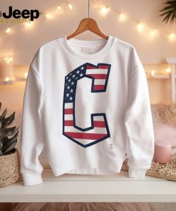 Cleveland Guardians C logo x Flag of the United States shirt