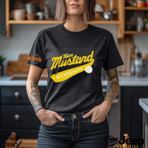 Cleveland Guardians national hot dog month team mustard shirt