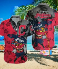 Cleveland Indians Custom Name Classic All Over Printed Hawaiian Shirt