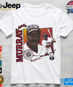 Cleveland Indians Eddie Murray baseball player signature shirt