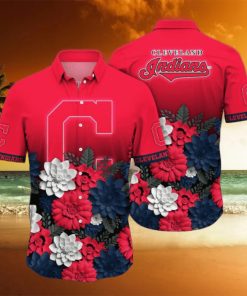 Cleveland Indians MLB Flower Hawaii Shirt And Tshirt For Fans, Summer Football Shirts NA49704