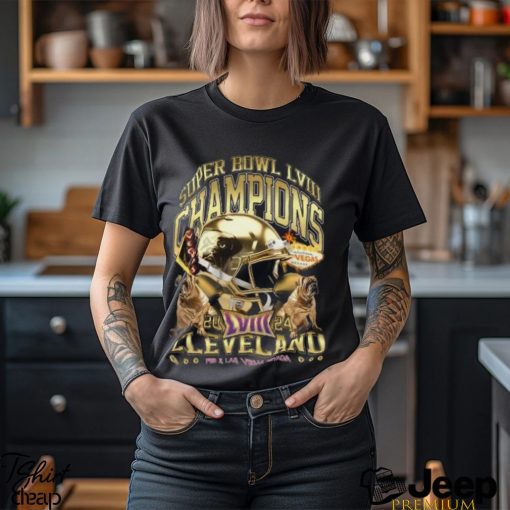 Cleveland Super Bowl Champions 2024 ‘Gold Rush Vintage’T Shirt