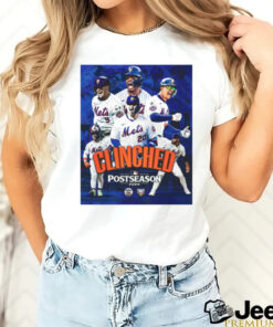 Clinched New York Mets Headed To The 2024 Playoffs Postseason MLB Poster t shirt