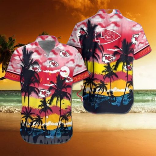 Cloud Beach Coconut Custom Kansas City Chiefs Gift Full Printed Hawaiian Shirt