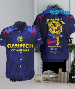 Club America Corona Campeon 14 Hawaiian Shirt