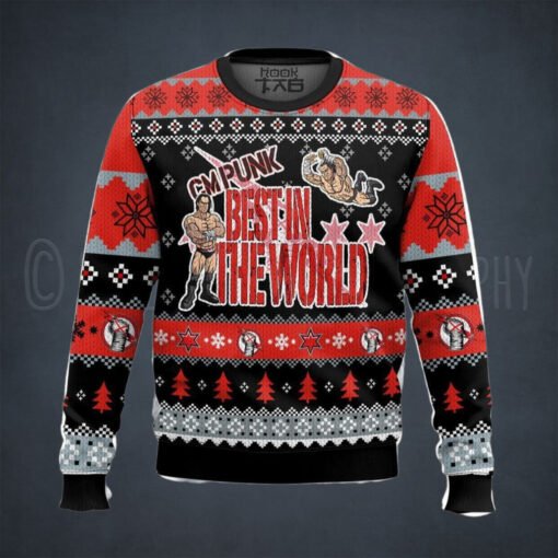 Cm Punk Wwe Ugly Sweater