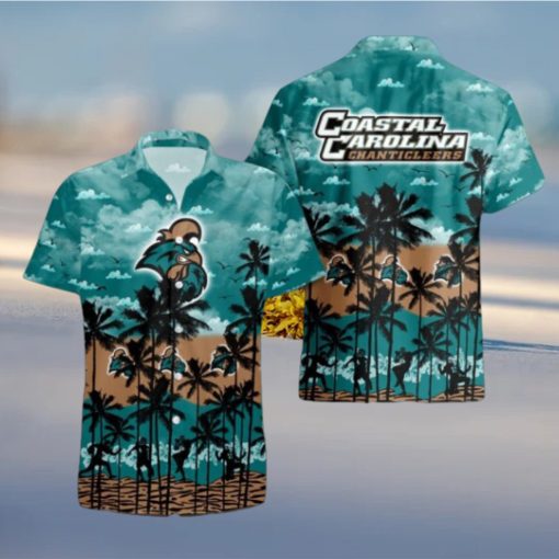 Coastal Carolina Chanticleers Palms Tree Hawaiian Shirt