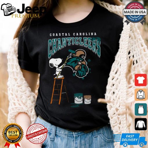 Coastal Carolina Chanticleers Snoopy Painting Shirt