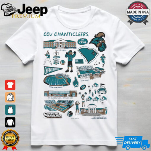 Coastal Carolina Chanticleers Vive La Fete Impressions Artwork shirt