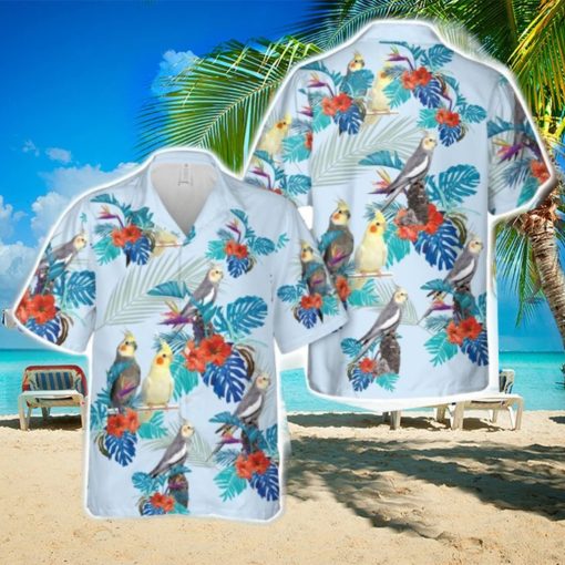 Cockatiel 3D Full Printed Hawaiian Shirt Beach Gift Shirt
