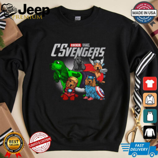 Cocker Spaniel CSvengers Marvel Avengers Endgame T Shirt