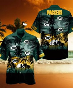 Coconut Sunset Green Green Bay Packers Hawaiian Shirt