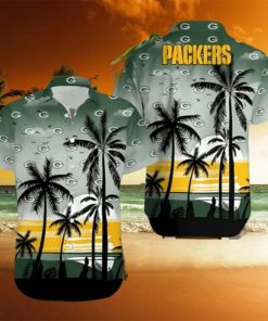Coconut Tree Green Bay Packers Hawaiian Shirt