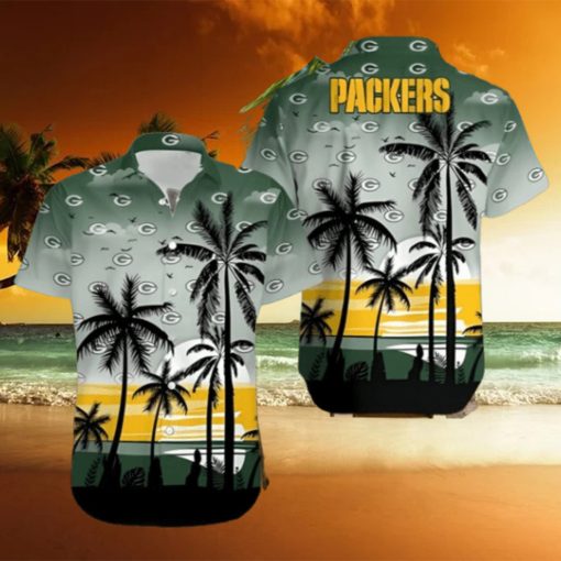 Coconut Tree Green Bay Packers Hawaiian Shirt