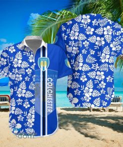 Colchester United Logo Tropical Hawaiian Shirt Beautiful Patterns