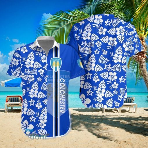 Colchester United Logo Tropical Hawaiian Shirt Beautiful Patterns