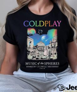 Coldplay Bucharest June 2024 Music Of The Spheres Limited Edition Tour Shirt