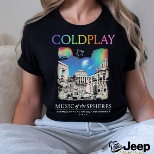 Coldplay Bucharest June 2024 Music Of The Spheres Limited Edition Tour Shirt