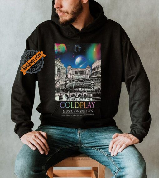 Coldplay Stadio Olimpico Rome Italy July 12 16 2024 Poster shirt