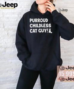 Cole & Marmalade Purroud Childless Cat Guy Shirt