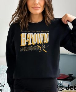 College Football Playoff 2024 National Championship Game H Town Vintage Style Logo Houston Texas Shirt