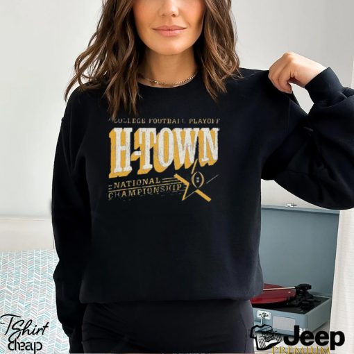 College Football Playoff 2024 National Championship Game H Town Vintage Style Logo Houston Texas Shirt