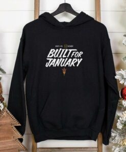 **College Football Playoff 2025 Arizona State Built For January T-Shirt** celebrating Arizona State's playoff aspirations with 