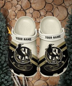 Collingwood Football Club AFL Classic Custom Name Crocs Clogs Shoes