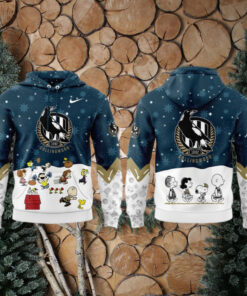 Collingwood Magpies Peanuts & Snoopy Speciality Edition For Fans Hoodie Cap