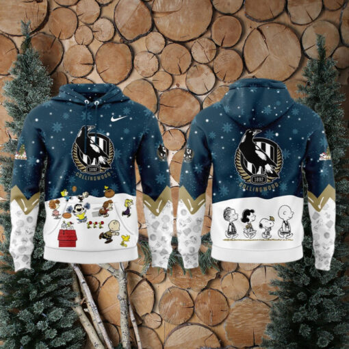 Collingwood Magpies Peanuts & Snoopy Speciality Edition For Fans Hoodie Cap