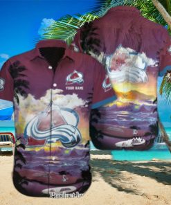 Colorado Avalanche Custom Name Full Print 3D Hawaiian Shirt