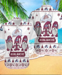 Colorado Avalanche Festive Gnome Hawaiian Shirt