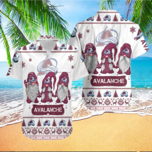 Colorado Avalanche Festive Gnome Hawaiian Shirt
