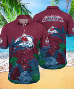Colorado Avalanche Jungle Breeze Hawaiian Shirt