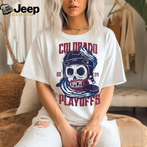 Colorado Avalanche Skull Playoffs 2024 shirt