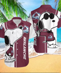 Colorado Avalanche Snoopy Chill Hawaiian Shirt