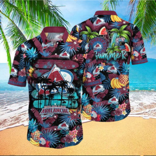 Colorado Avalanche Tropical Summer Hawaiian Shirt