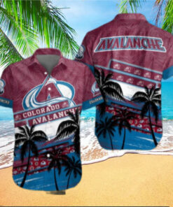 Colorado Avalanche Tropical Wave Hawaiian Shirt