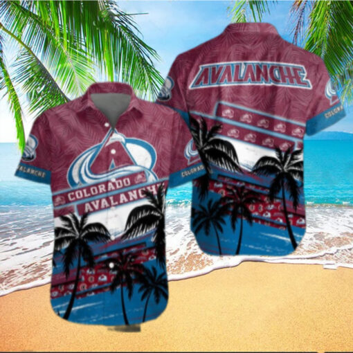 Colorado Avalanche Tropical Wave Hawaiian Shirt