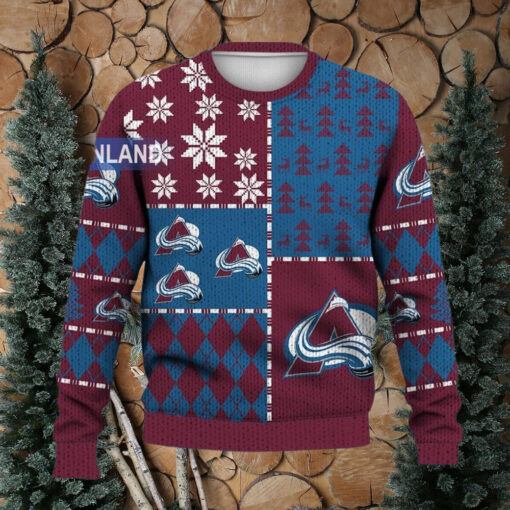 Colorado Avalanche Ugly Sweater Christmas, Ice Hockey NHL