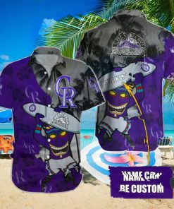 Colorado Rockies Custom Name 3D Full Print Hawaiian Shirt