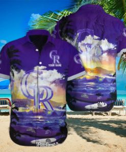 Colorado Rockies Custom Name Casual All Over Printed Hawaiian Shirt