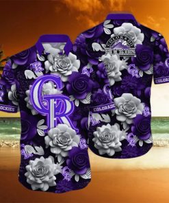 Colorado Rockies MLB Flower Hawaii Shirt And Tshirt For Fans, Summer Football Shirts NA49739