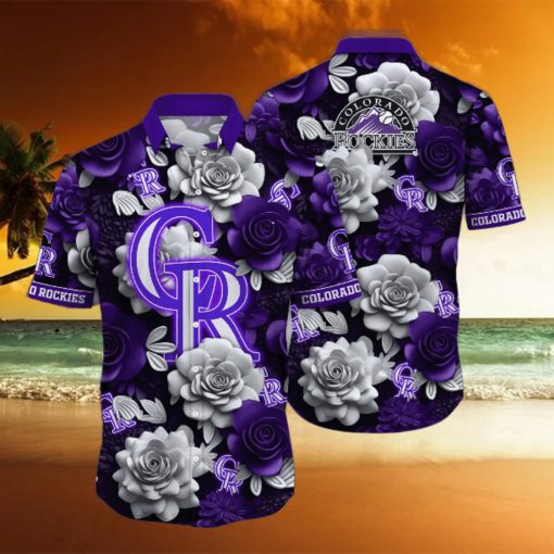 Colorado Rockies MLB Flower Hawaii Shirt And Tshirt For Fans, Summer Football Shirts NA49739