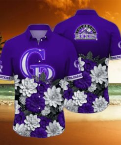 Colorado Rockies MLB Flower Hawaii Shirt And Tshirt For Fans