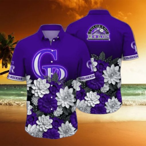 Colorado Rockies MLB Flower Hawaii Shirt And Tshirt For Fans