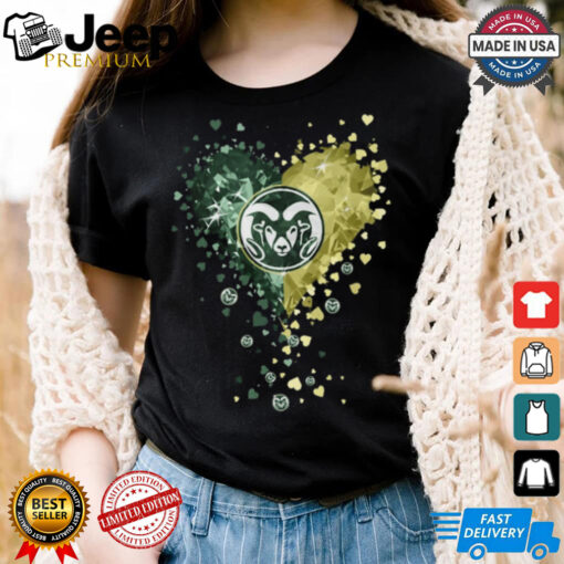 Colorado State Rams Crystal Heart Shirt