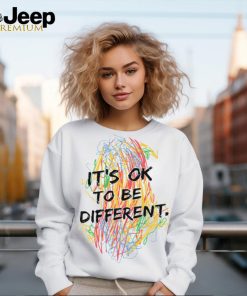 Colorful Crayon It's Ok To Be Different Teacher T Shirt